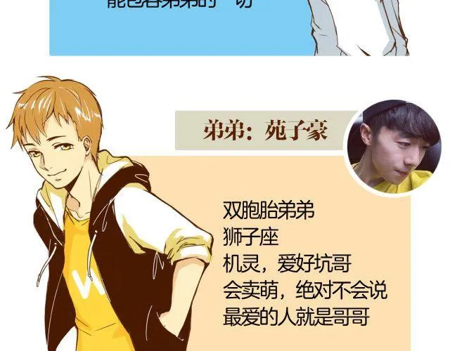 打开哥哥个人图片漫画,第19话 兄弟俩到底谁比较高？3图