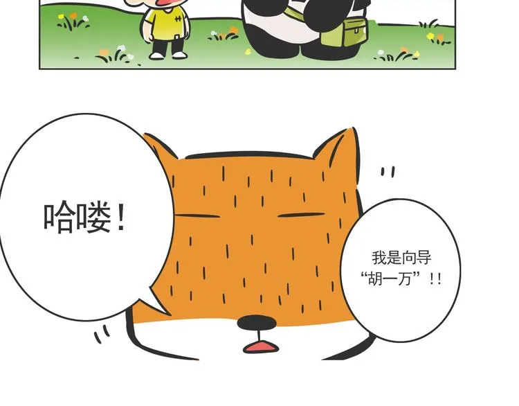 熊猫君和黄逗菌可持续生活志第二季漫画,方脸向导“胡一万”3图