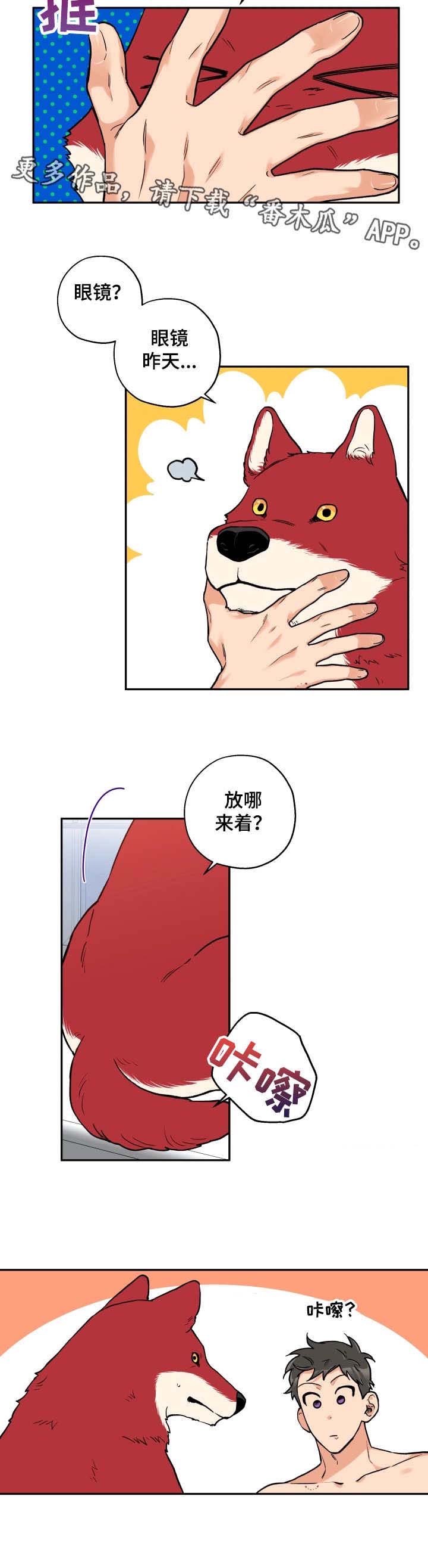 赤狼鱼竿漫画,第18章：换眼镜5图